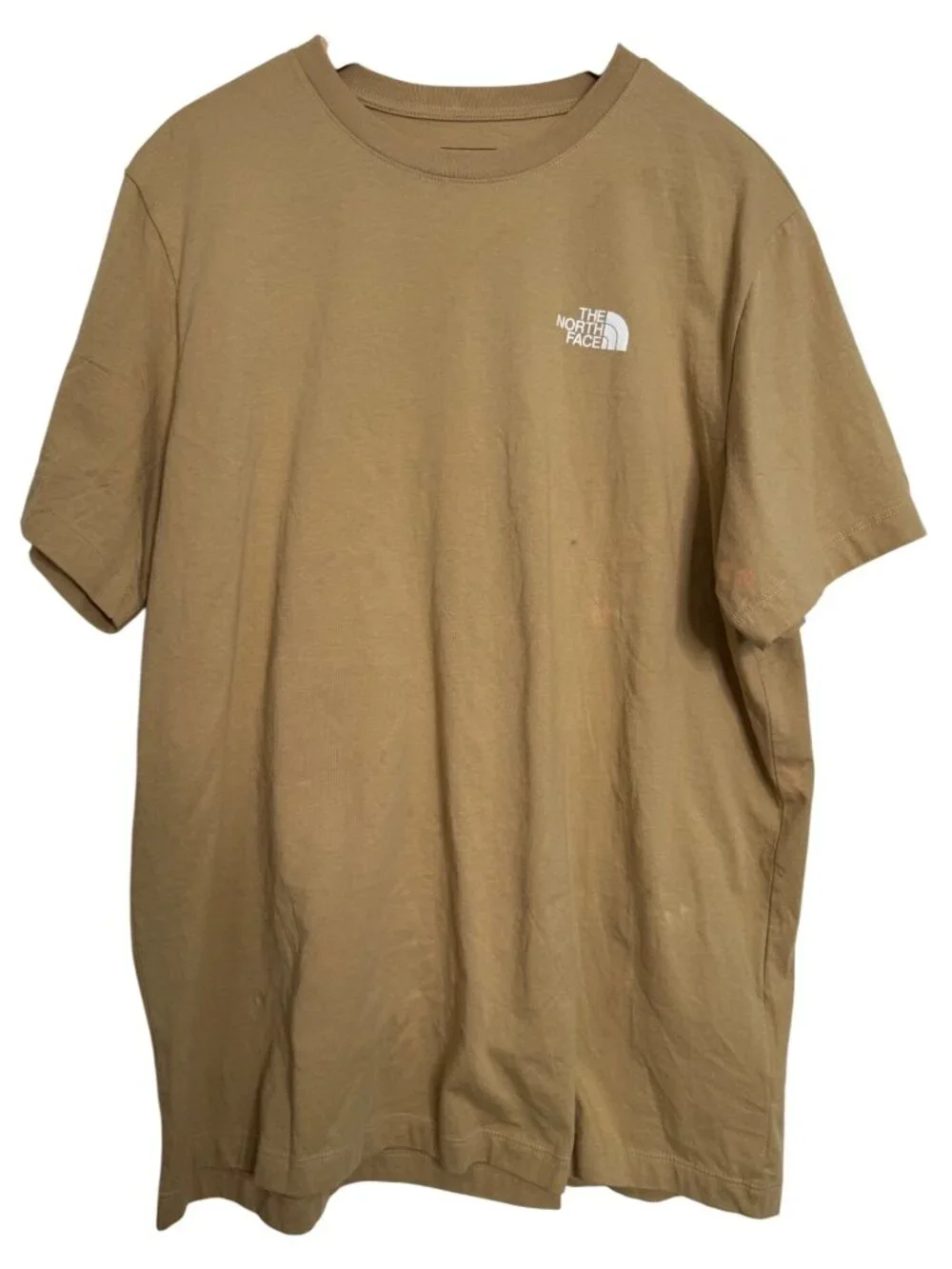 The North Face XL Circular Design Khaki Stone SS REG Tee NWT DEFECT